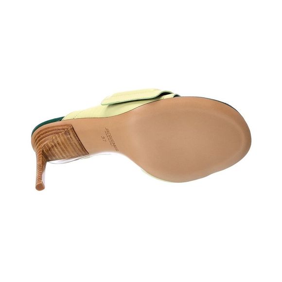 Jacquemus Les Mules Aqua Leather Sandal, Green - Picture 4 of 5